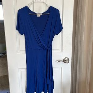 Size medium blue side tie dress